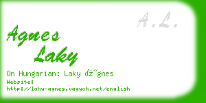 agnes laky business card